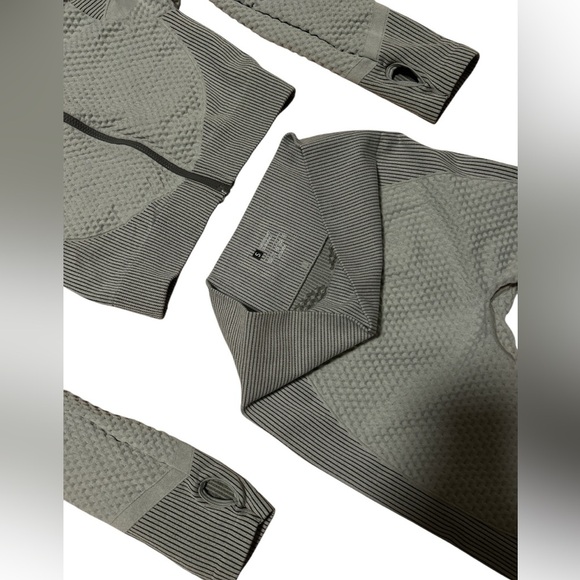 3 Women's Activewear Sets - Black, Grey, and Olive Green - Picture 9 of 12